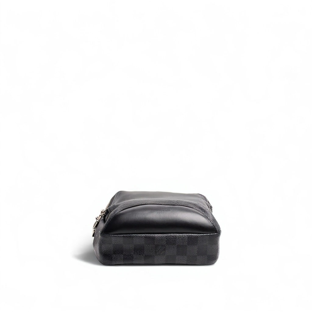 Authentic, Pre-owned Damier Avenue Sling Bag, Graphite