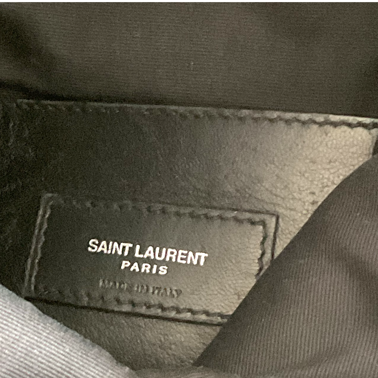 Saint Laurent ( YSL ) West Hollywood Foldover Lambskin Clutch Crocodile Embossed Clutch Bag