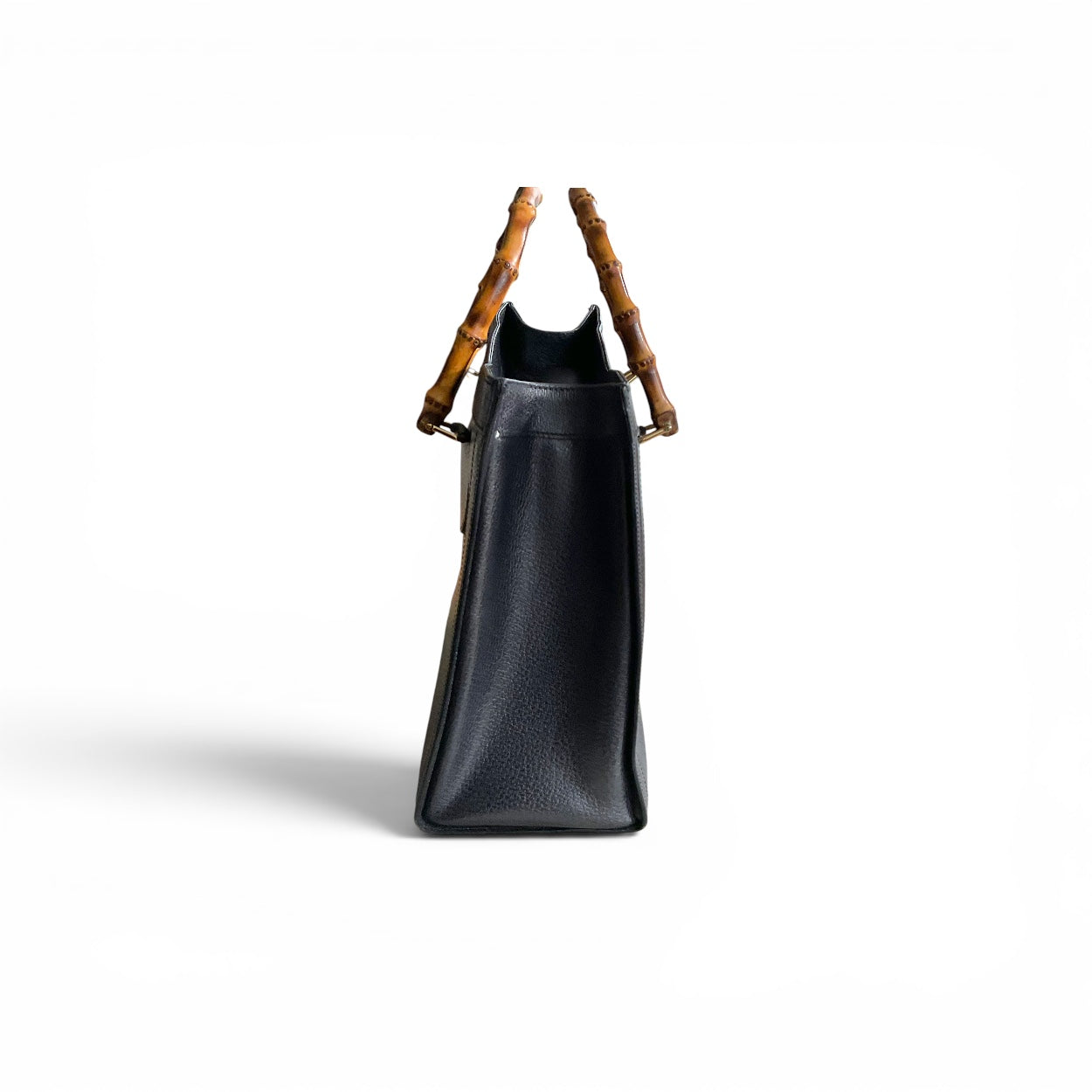 Diana Bamboo Handle Tote Bag, Navy