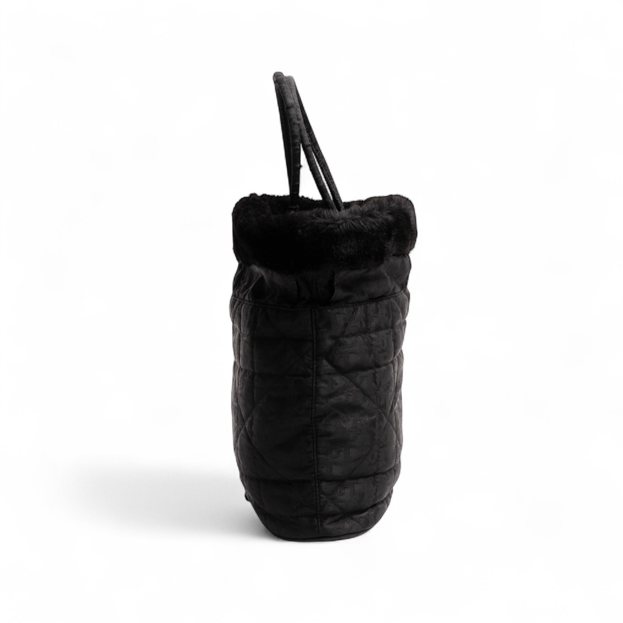 Authentic, Pre-owned Christian Dior Fur-Trimmed Bag