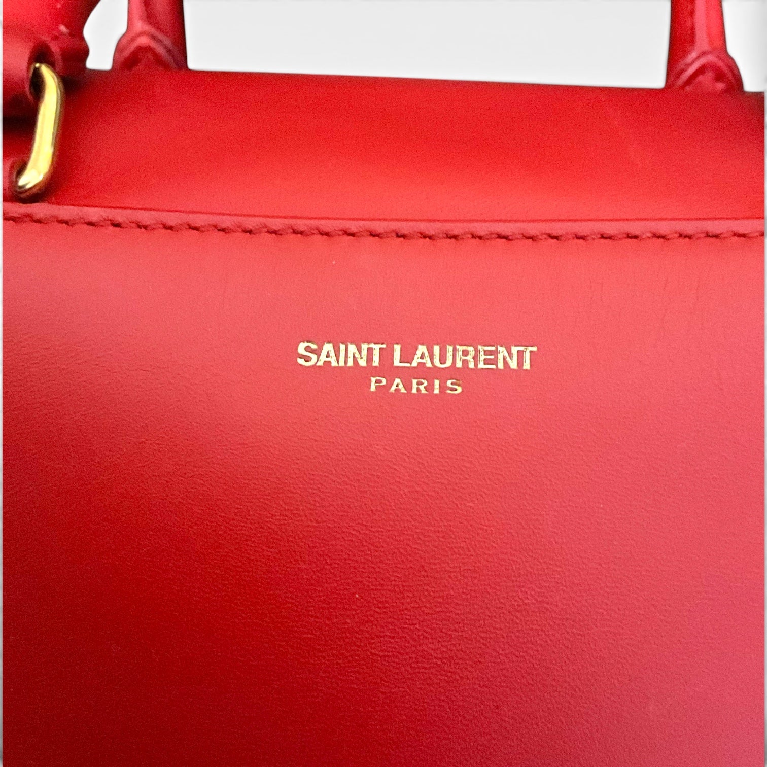 Saint Laurent Baby Duffle Bag, Red