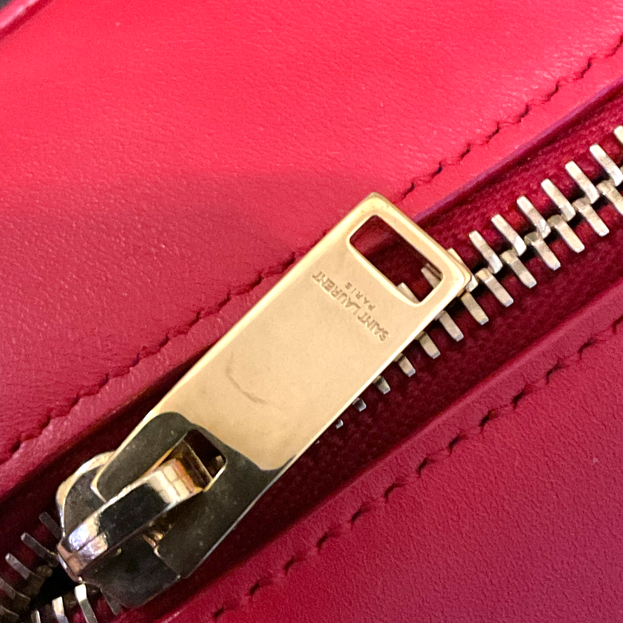 Saint Laurent Baby Duffle Bag, Red