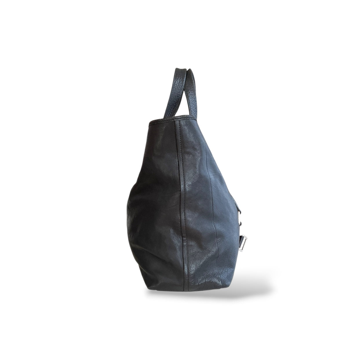 Yves Saint Laurent (YSL) Vavin Buckle Tote, Black