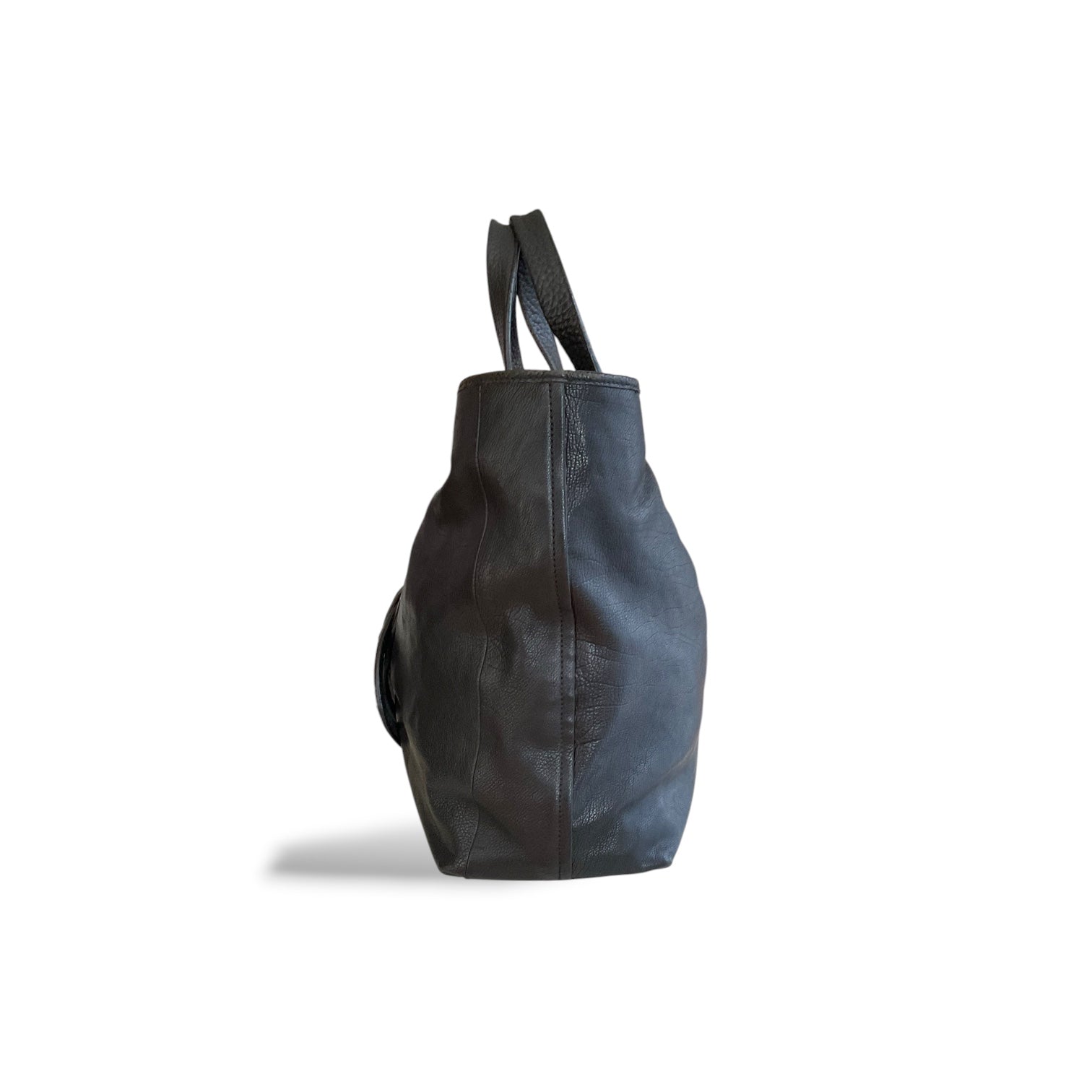 Yves Saint Laurent (YSL) Vavin Buckle Tote, Black