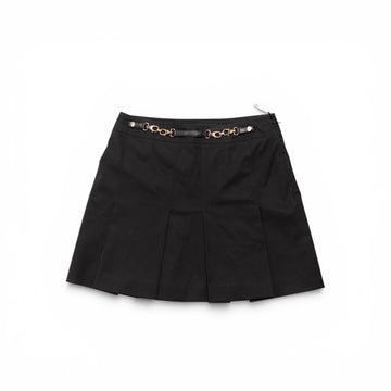 Gucci Plissee-Minirock, Schwarz, Größe 42