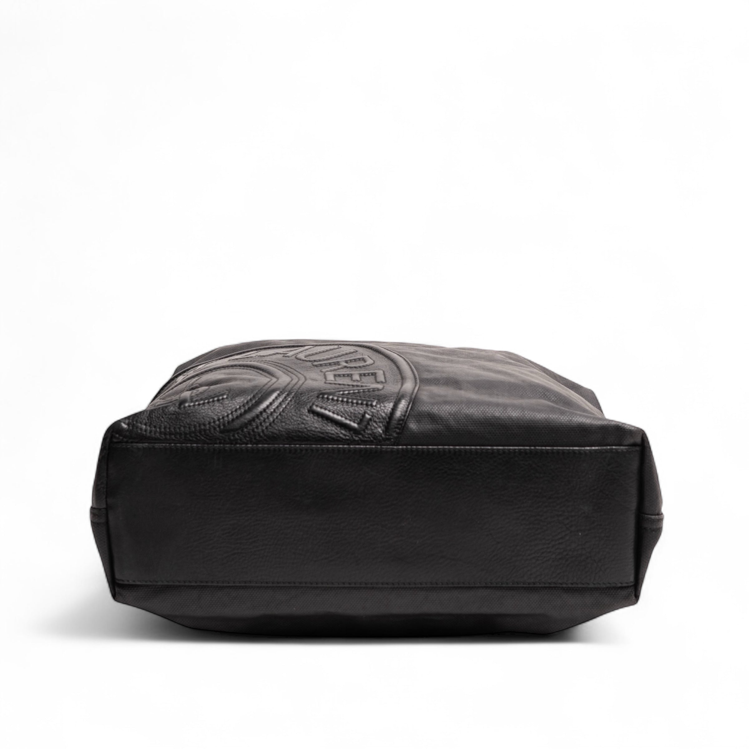 Yves Saint Laurent (YSL) Tragetasche aus Canvas und Leder, Schwarz