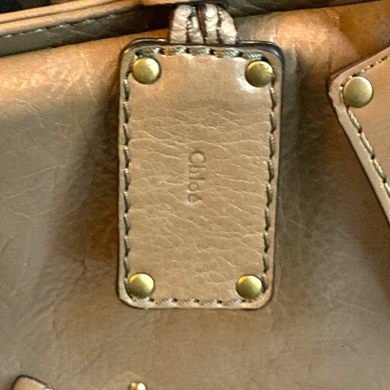 Chloe Capsule Paddington Bag, Light Brown