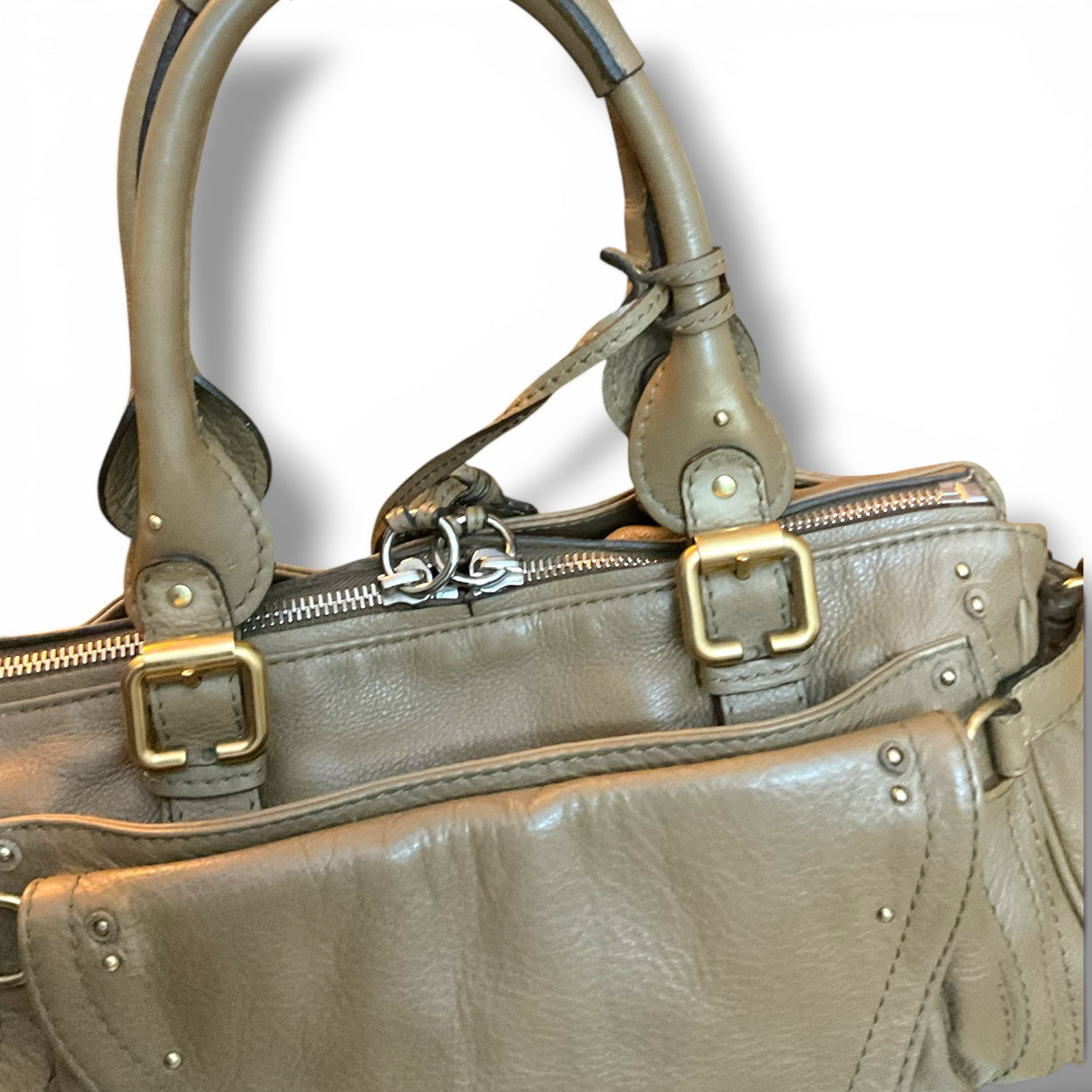 Chloe Capsule Paddington Bag, Light Brown