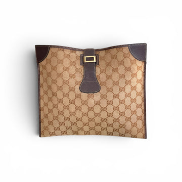 Gucci Vintage Canvas Portfolio/ Document Case