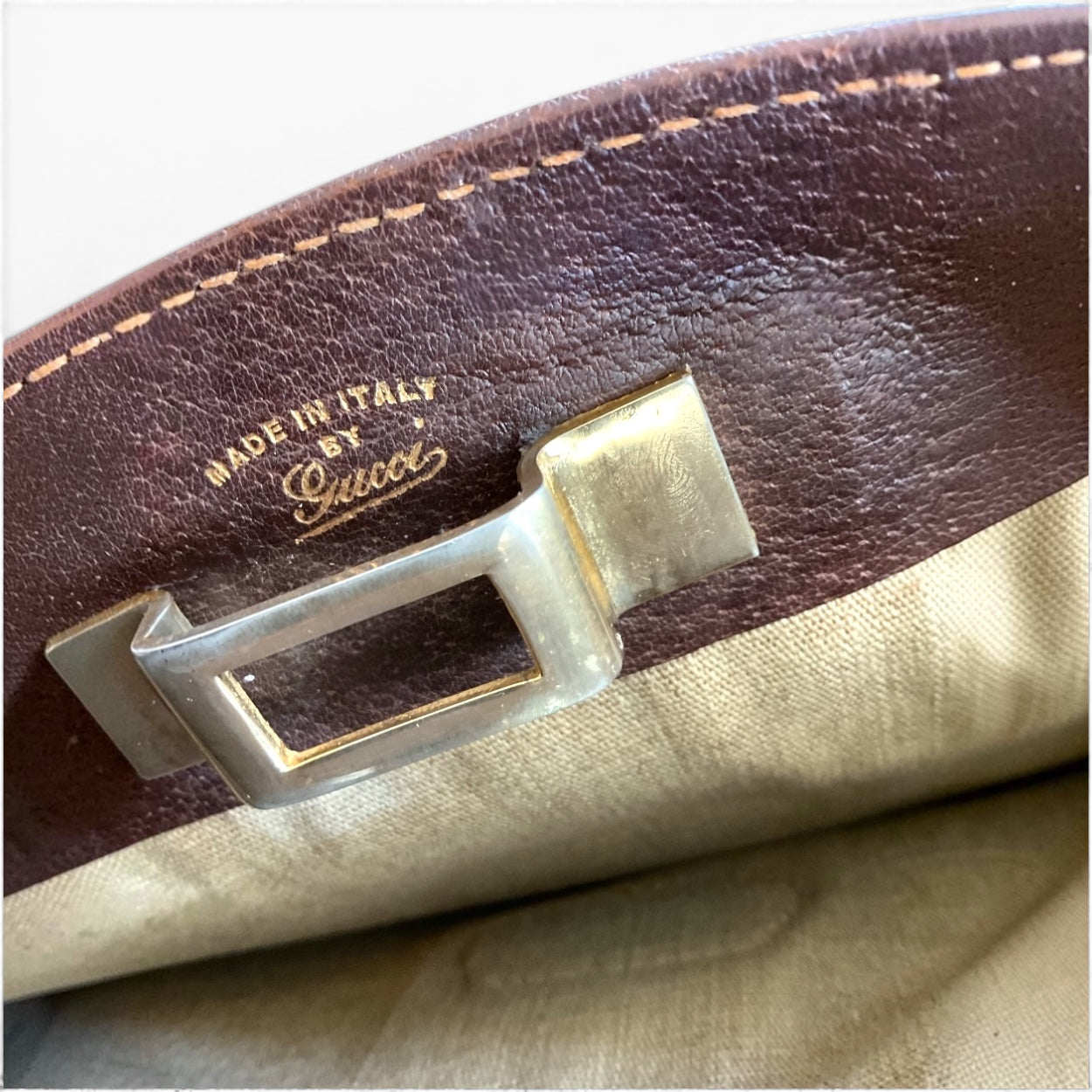 Gucci Vintage Canvas Portfolio/ Document Case