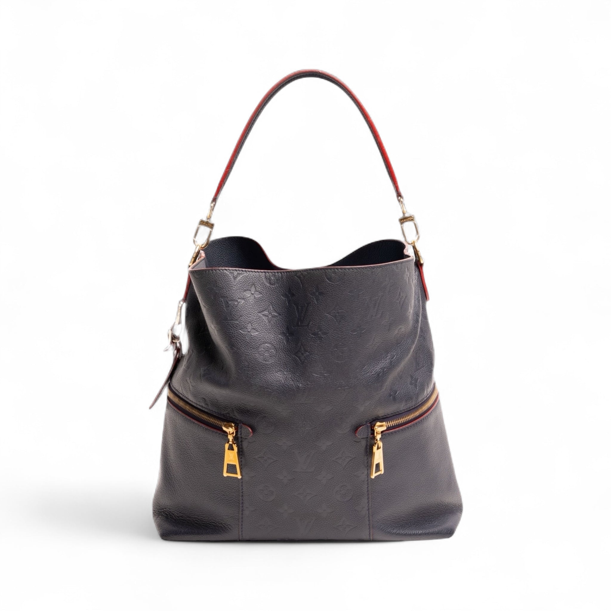 Authentic, Pre-owned Louis Vuitton Melie Monogram Empreinte Bag, Navy