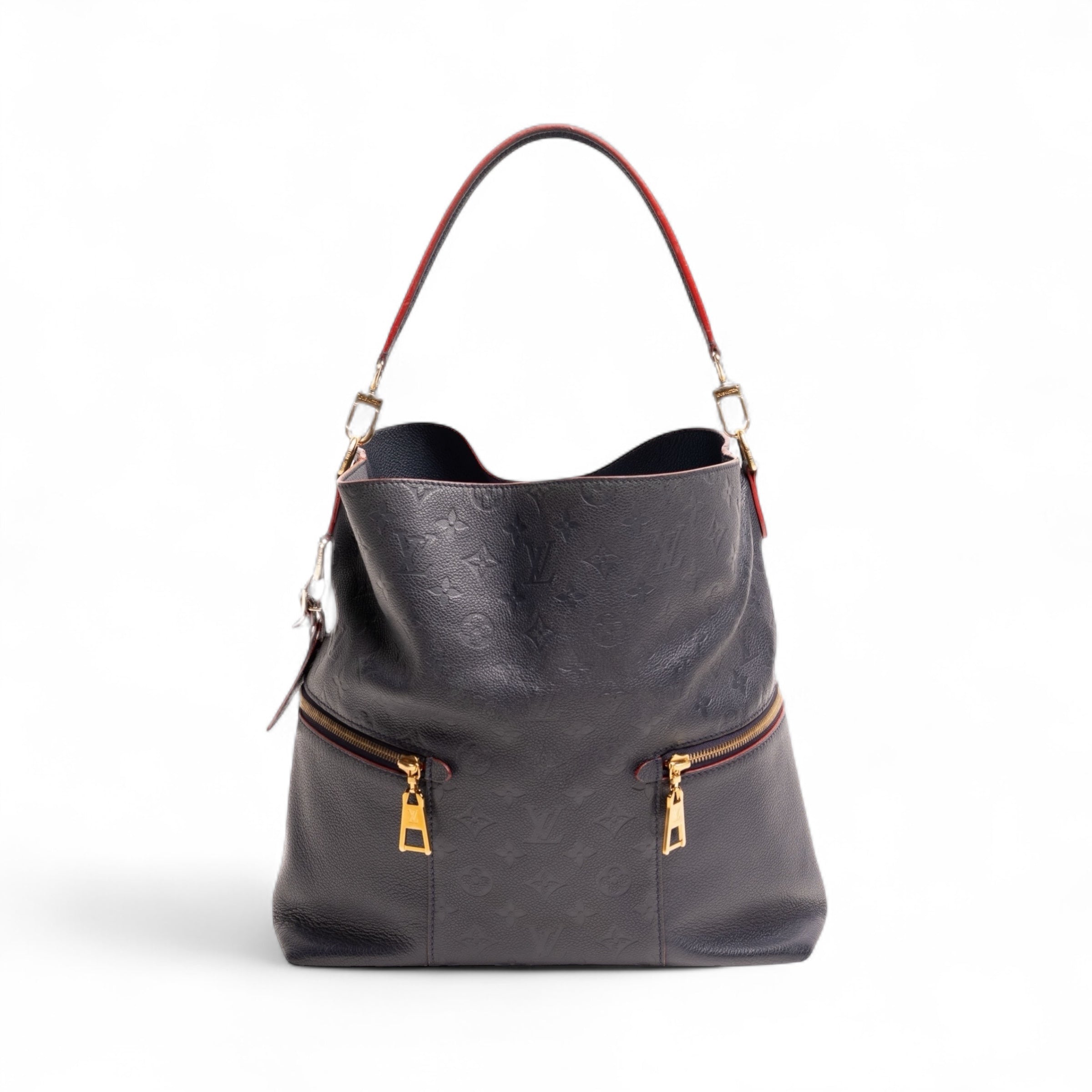 Authentic, Pre-owned Louis Vuitton Melie Monogram Empreinte Bag, Navy