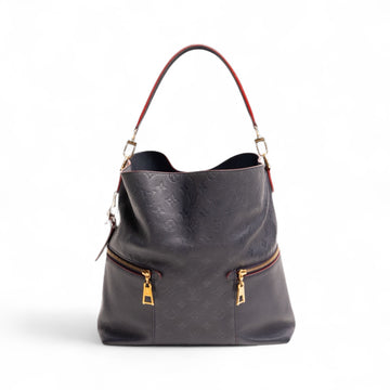 Authentic, Pre-owned Louis Vuitton Melie Monogram Empreinte Bag, Navy