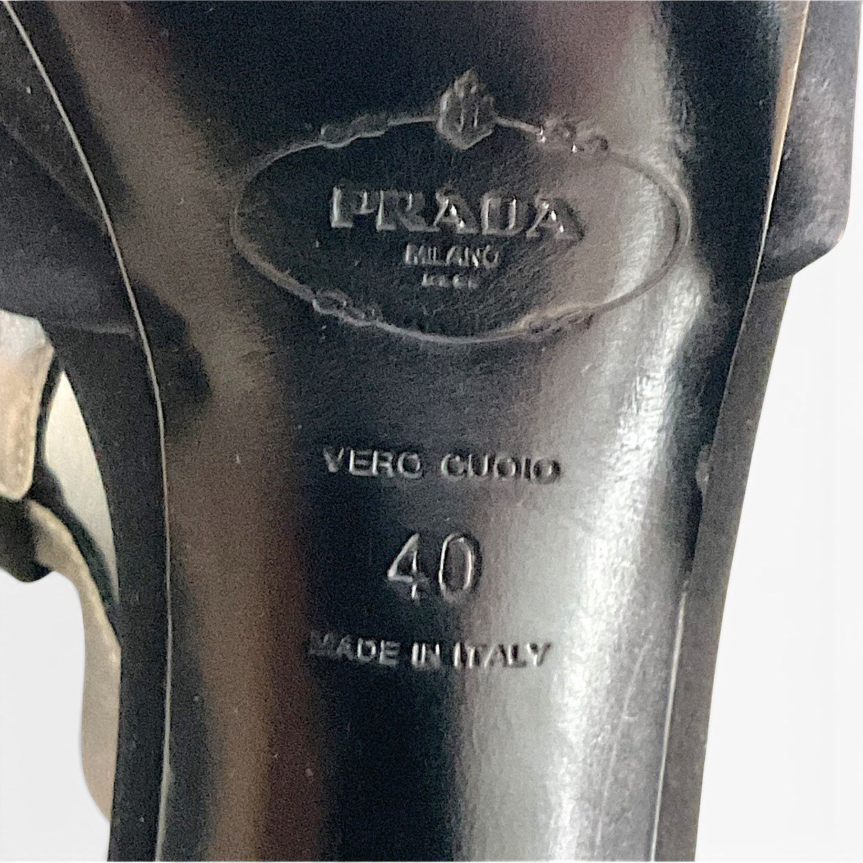Prada Vintage Satin T-strap Sandals, 40