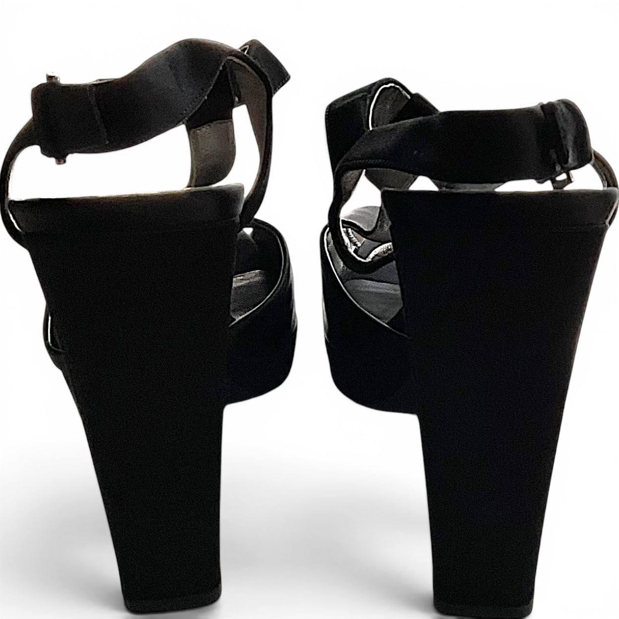 Prada Vintage Satin T-strap Sandals, 40
