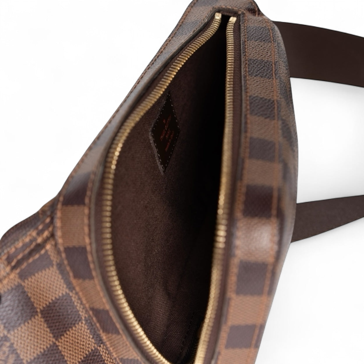 Authentic, Pre-owned Louis Vuitton Ebene Damier Geronimos Sling Blag