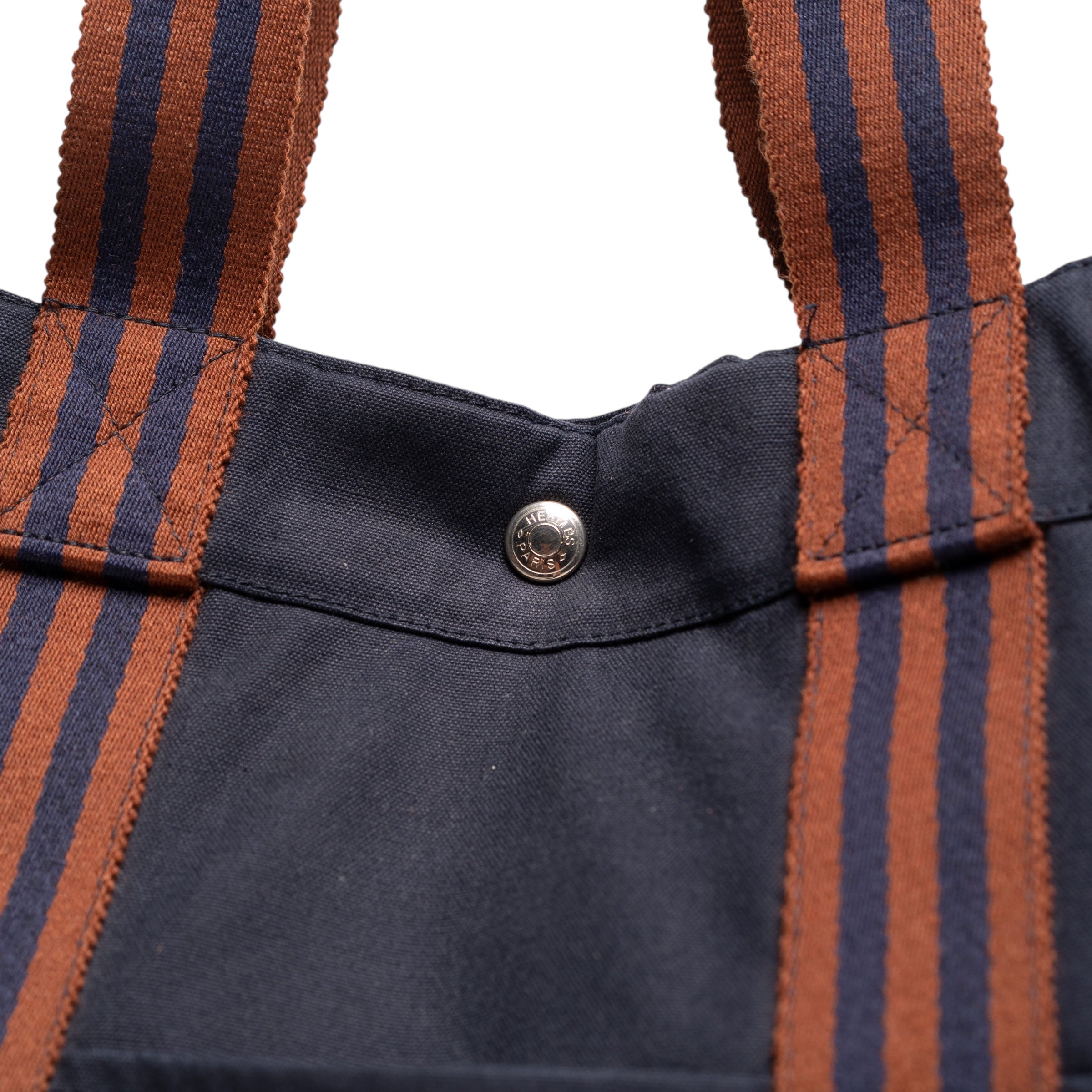 Hermes Toile Fourre Toute PM, Azul