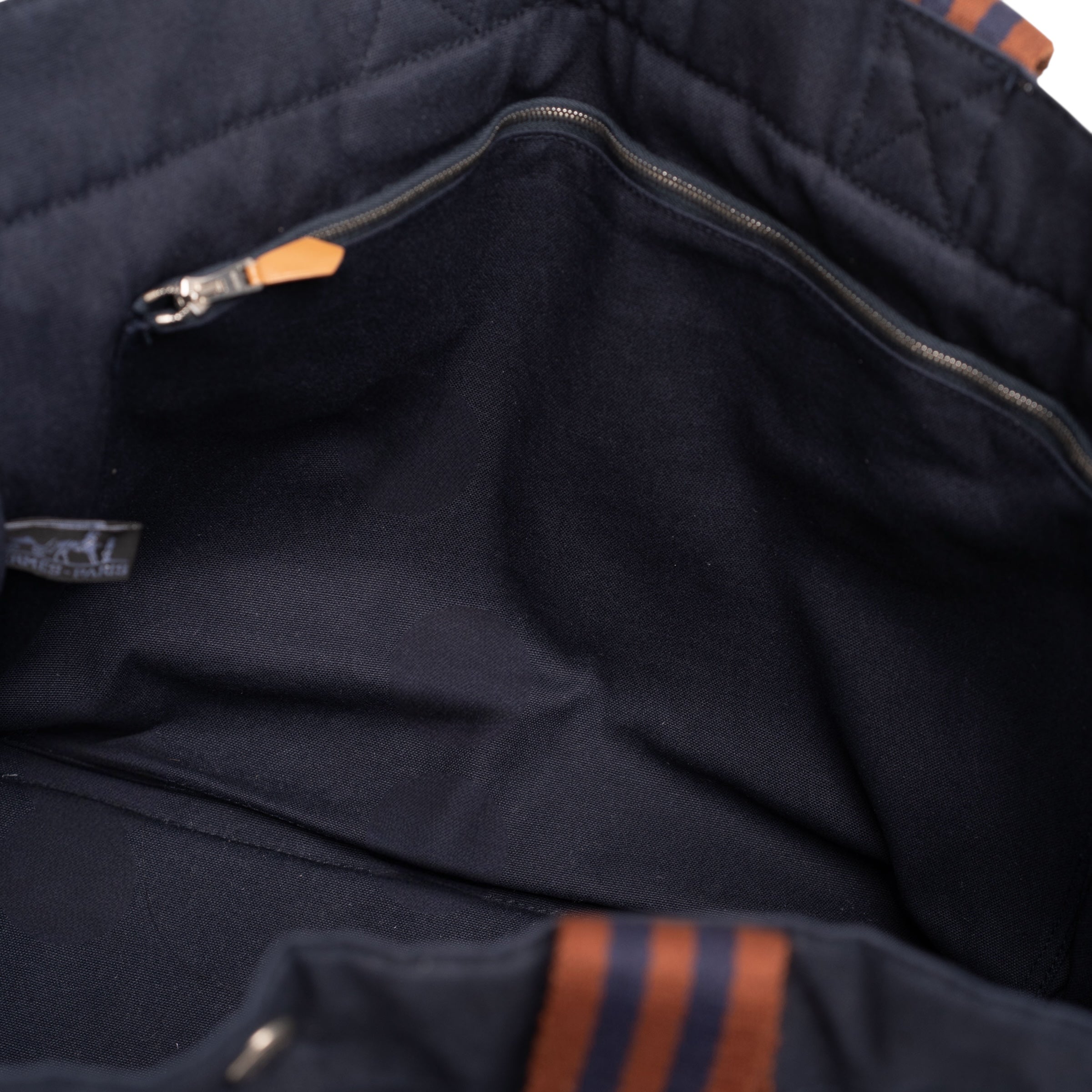 Hermes Toile Fourre Toute PM, Azul