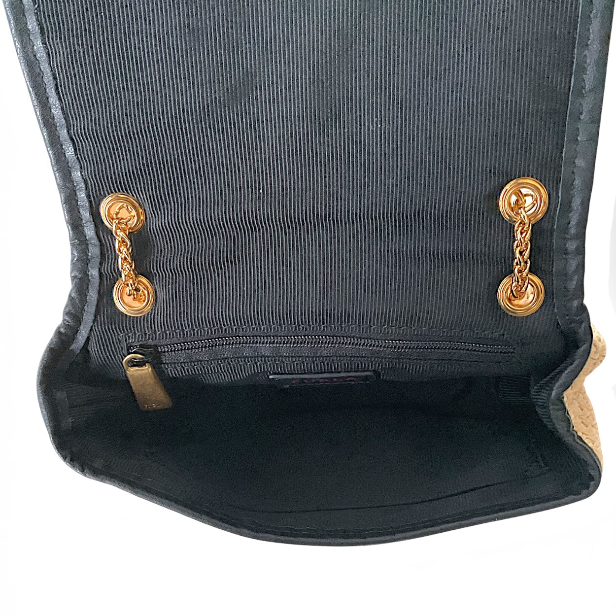 Furla Metropolis Nuvola Rattan & Leather Mini Mini Crossbody Bag