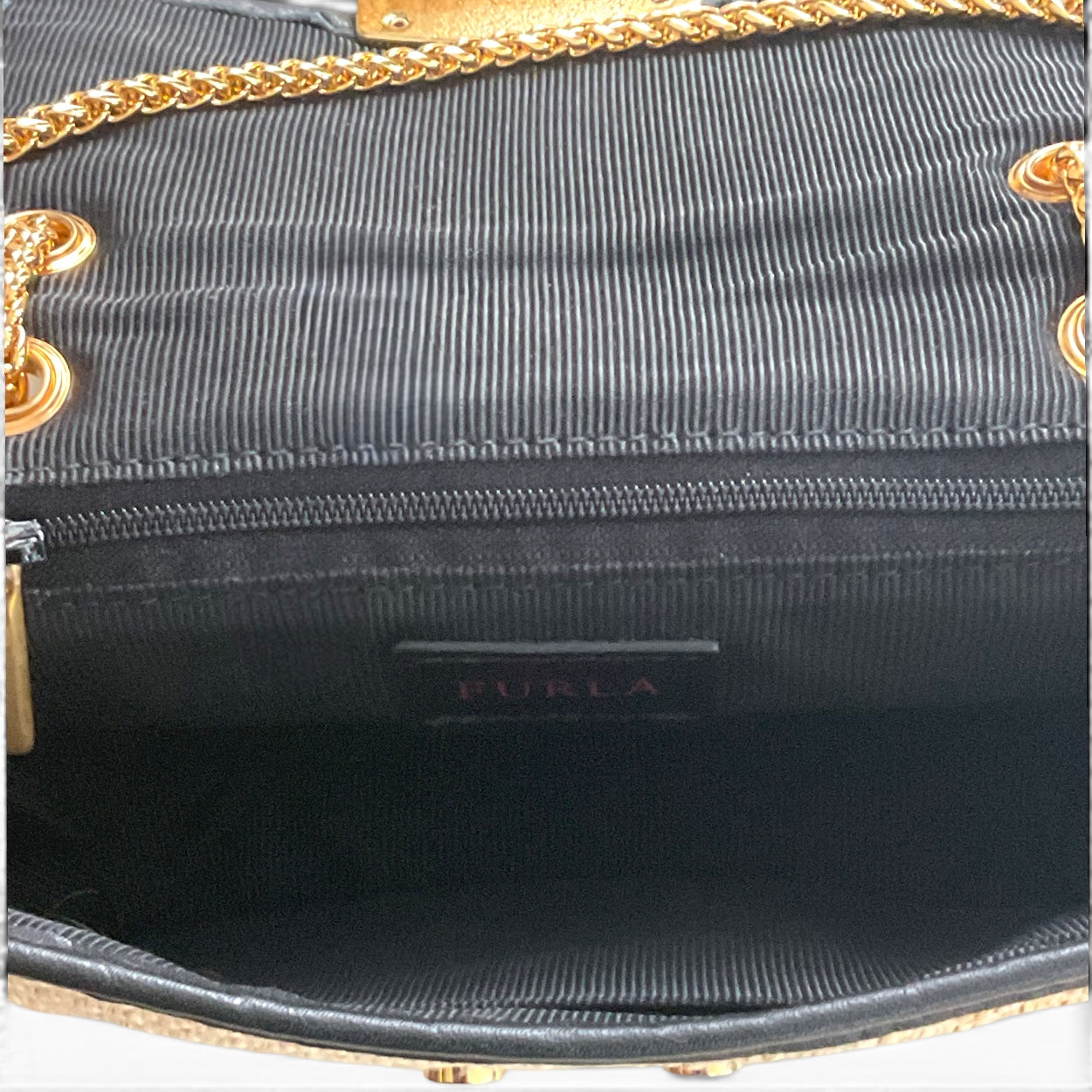 Furla Metropolis Nuvola Rattan & Leather Mini Mini Crossbody Bag