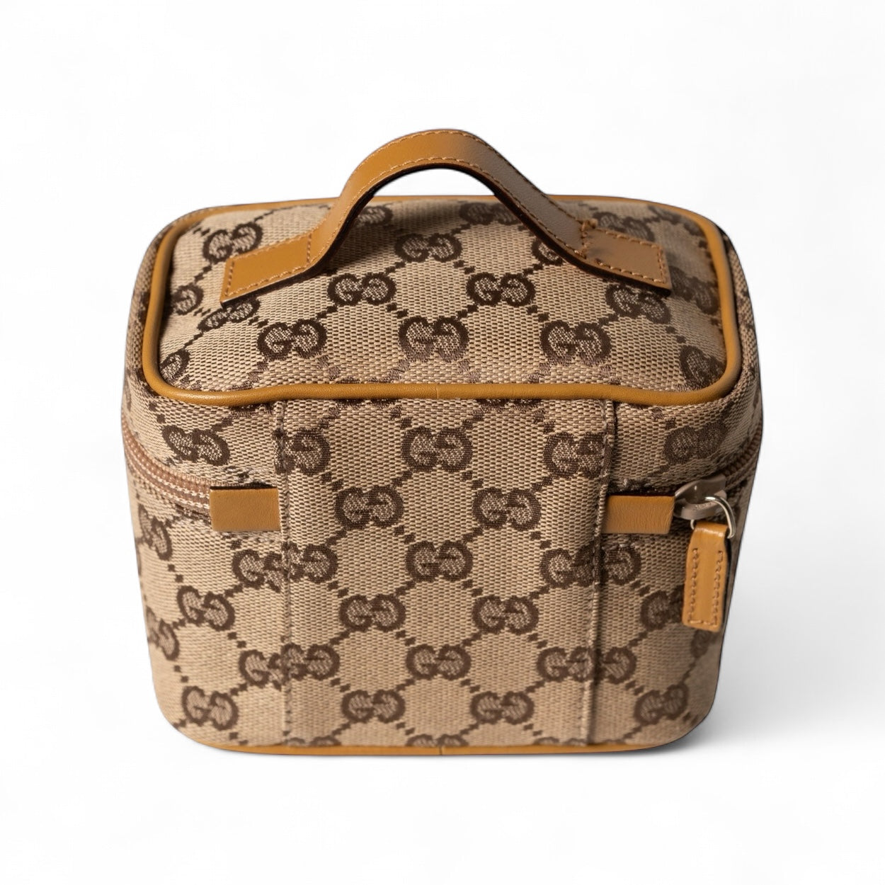 Authentic, Pre-owned Gucci Mini Vanity Case, Beige