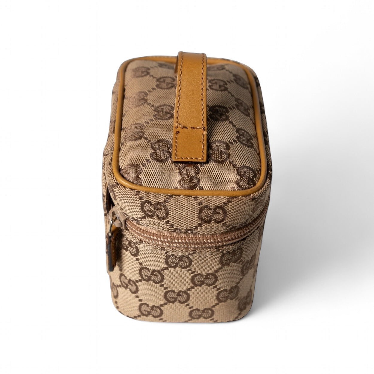 Authentic, Pre-owned Gucci Mini Vanity Case, Beige