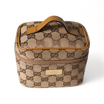 Authentic, Pre-owned Gucci Mini Vanity Case, Beige
