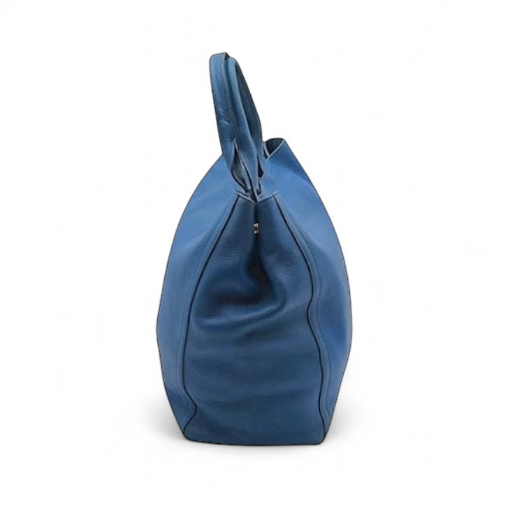 Prada Vitello Daino Cobalto Bolsa de tela