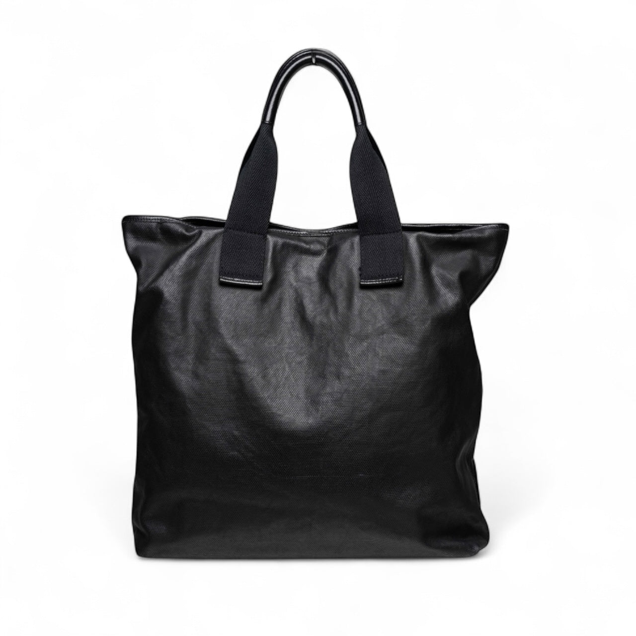 Yves Saint Laurent (YSL) Tragetasche aus Canvas und Leder, Schwarz