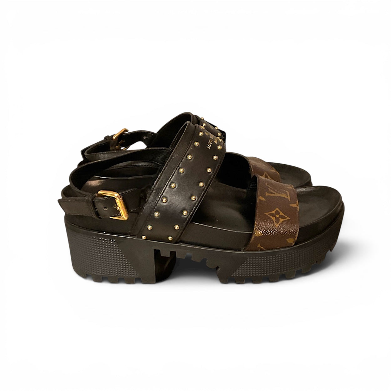 Louis Vuitton Laureate Platform Sandals, EU 39