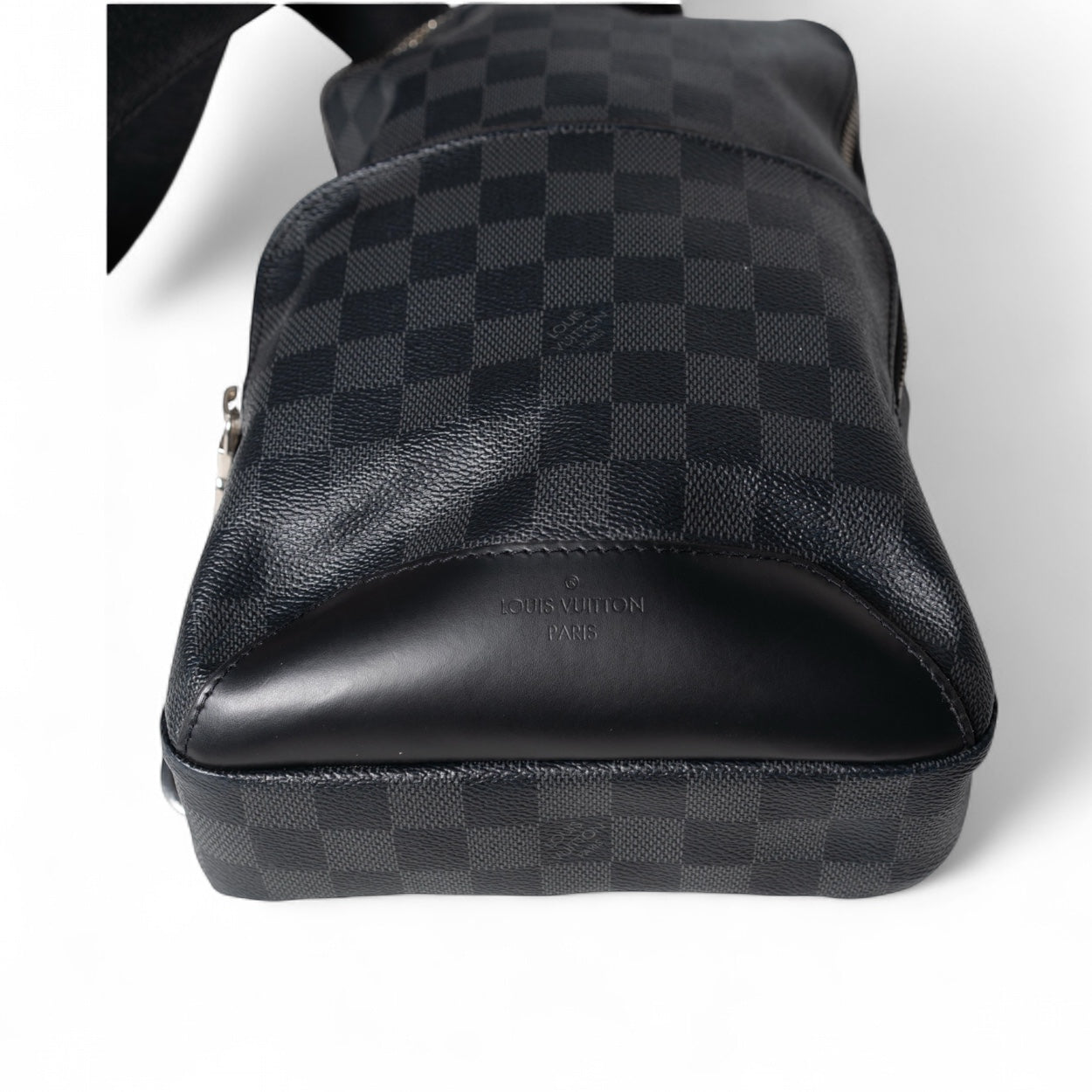 Authentic, Pre-owned Damier Avenue Sling Bag, Graphite