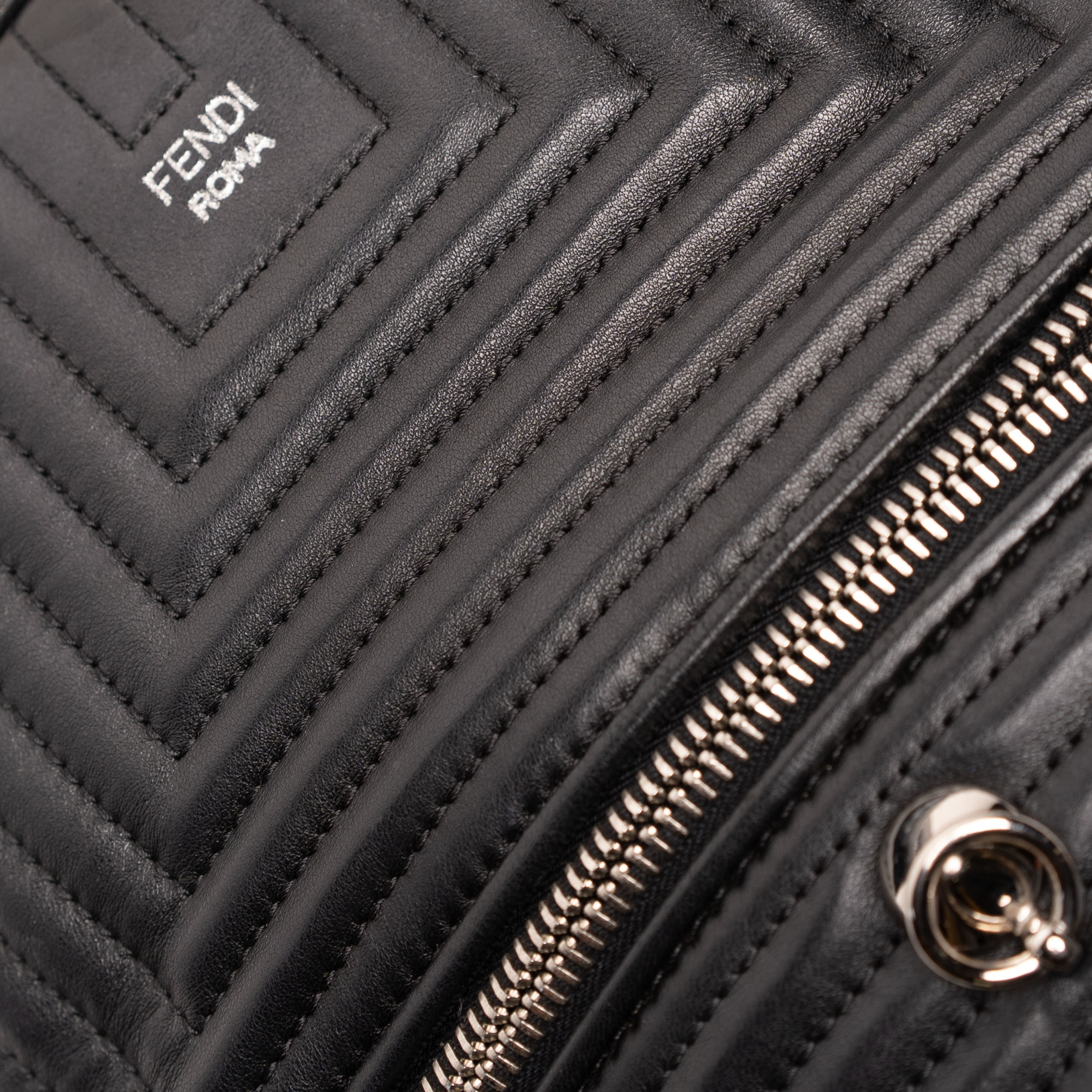 Authentic, Pre-owned Shiny Nappa Trapuntata Mini Backpack, Black