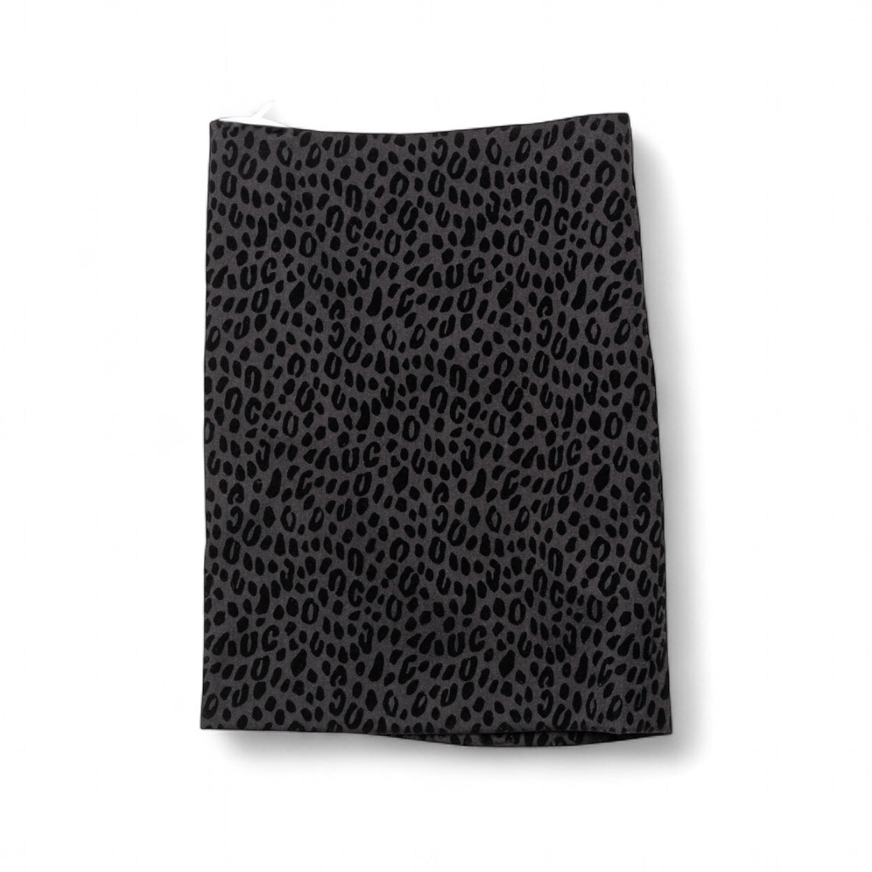 Authentic, Pre-owned Versace Cheetah Print Skirt, Black, EU 40