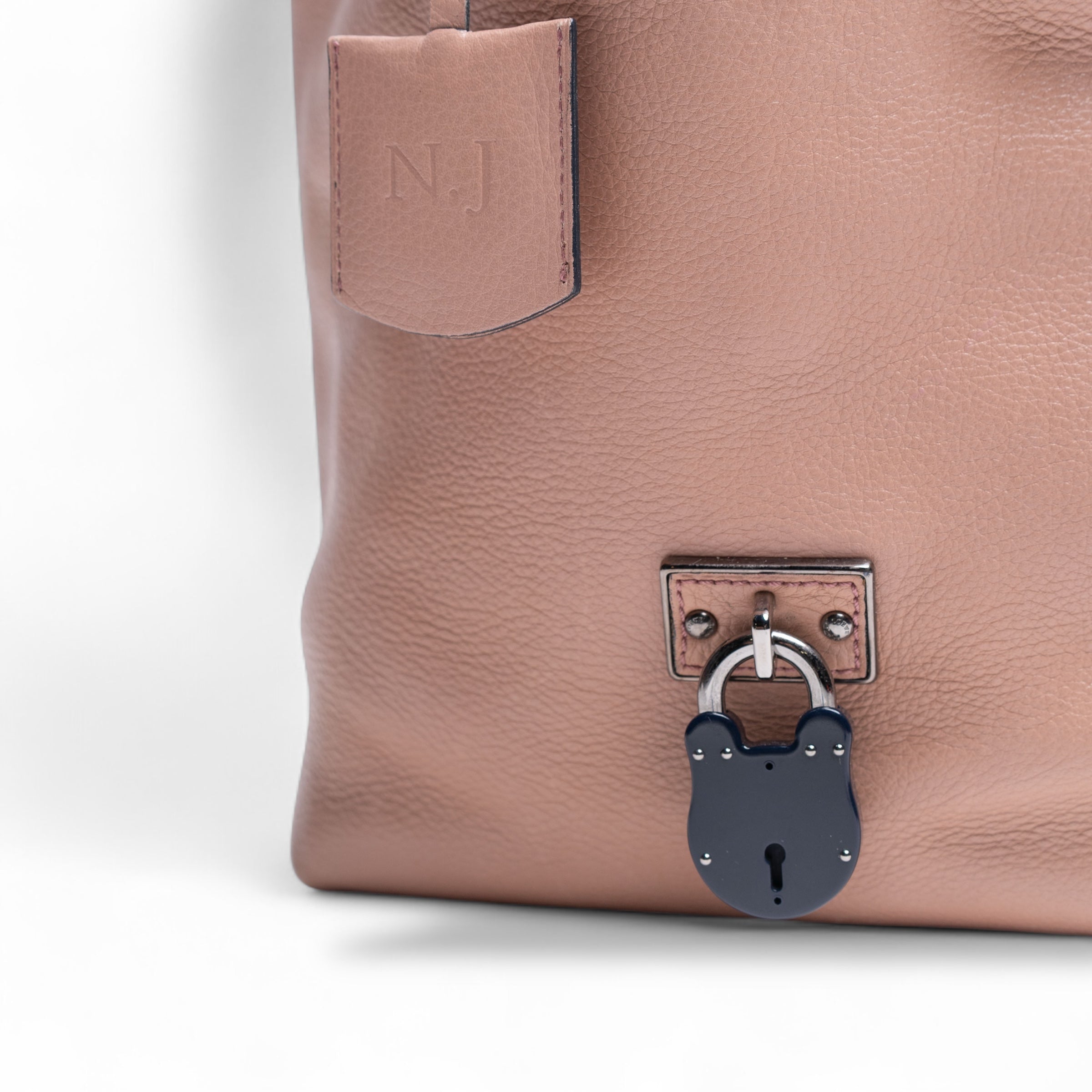 Authentic, Pre-owned Loewe Calle Lock Tote Bag, Rose