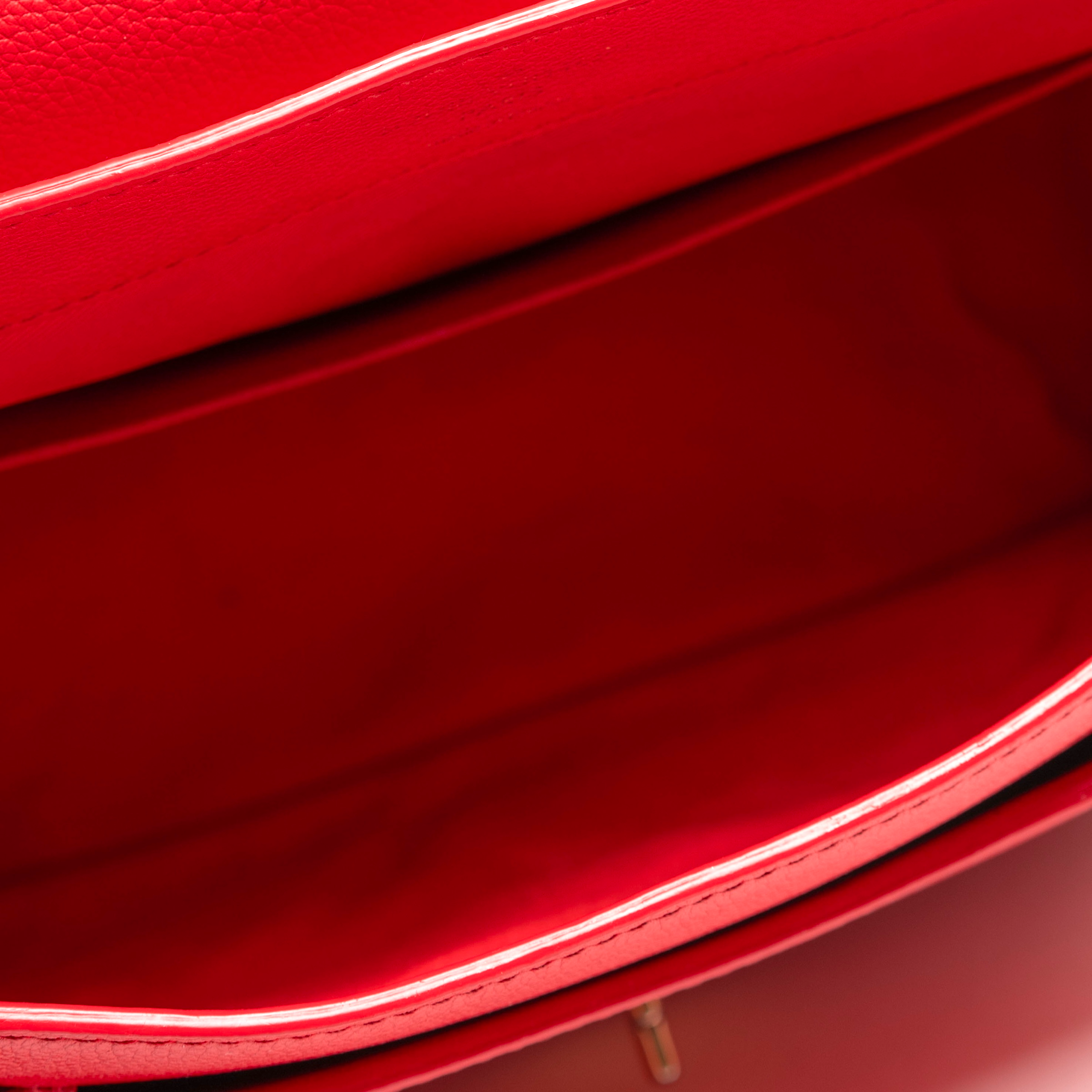 Authentic, Pre-owned Louis Vuitton Lockme Taurillon Bag, Red