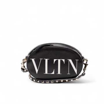 Authentic, Pre-owned Valentino VLTN Leather Crossbody Bag