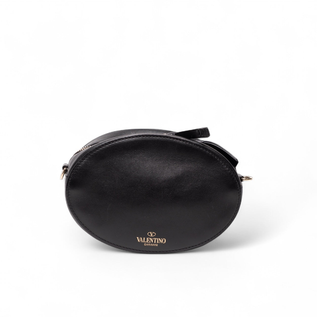 Authentic, Pre-owned Valentino VLTN Leather Crossbody Bag
