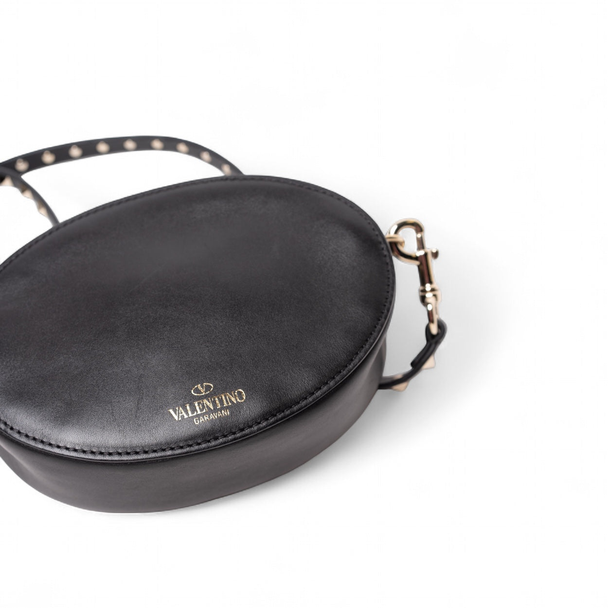 Authentic, Pre-owned Valentino VLTN Leather Crossbody Bag