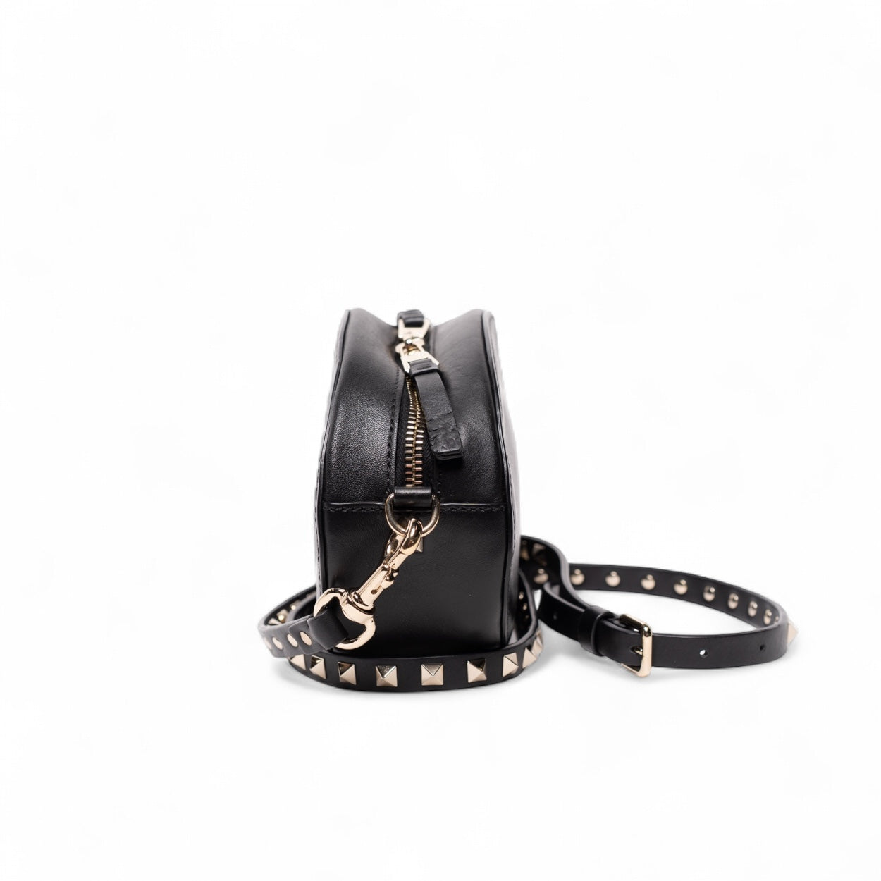 Authentic, Pre-owned Valentino VLTN Leather Crossbody Bag