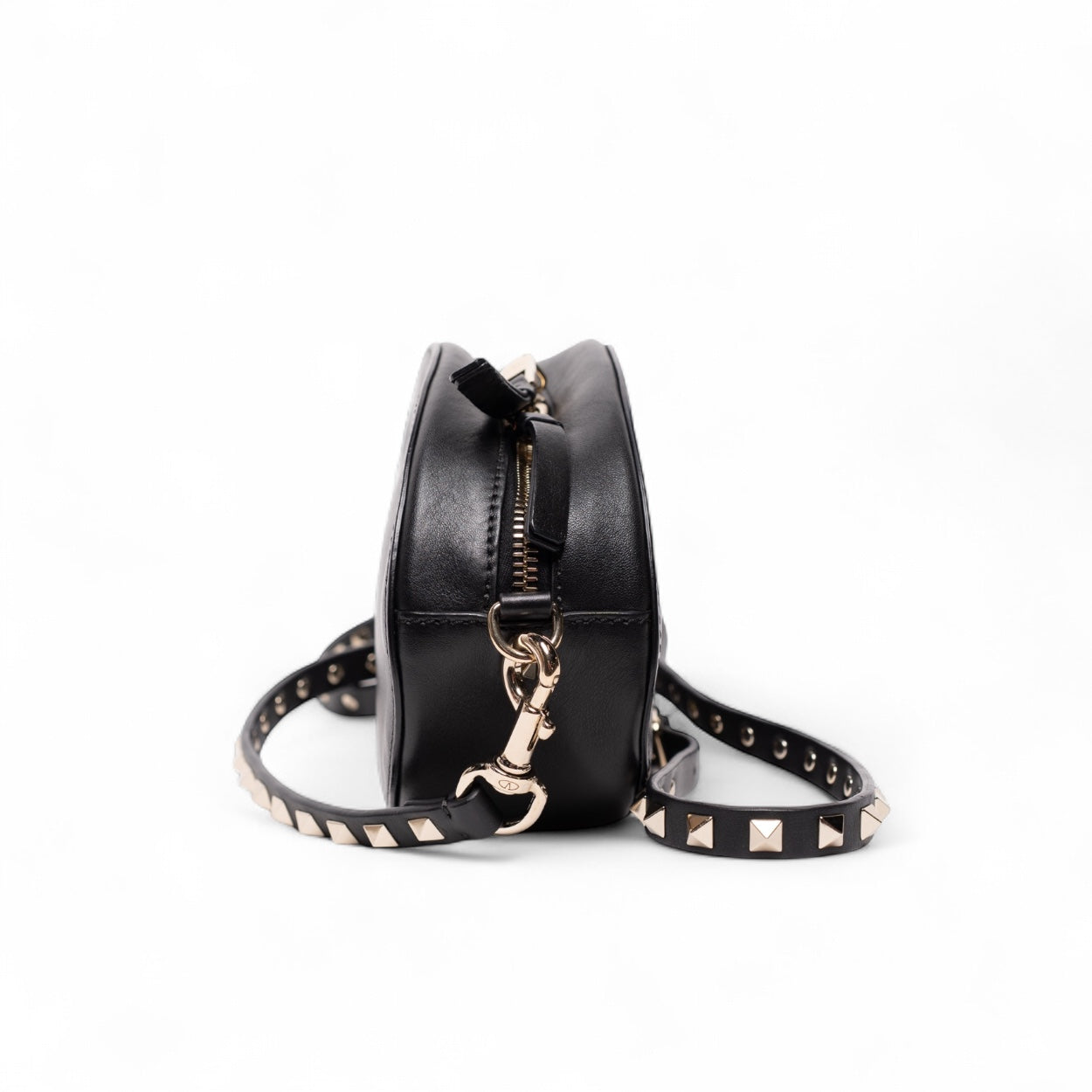 Authentic, Pre-owned Valentino VLTN Leather Crossbody Bag