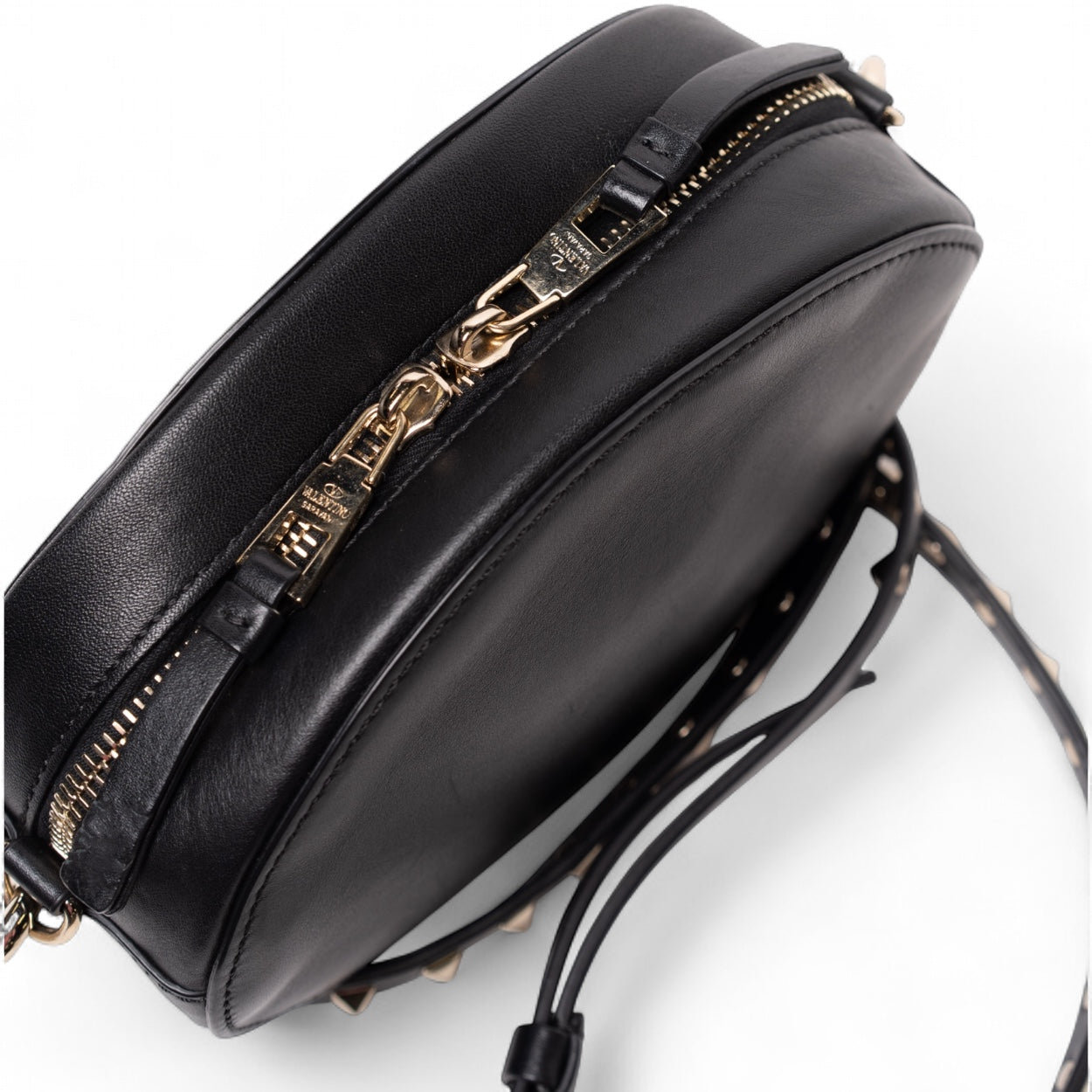 Authentic, Pre-owned Valentino VLTN Leather Crossbody Bag