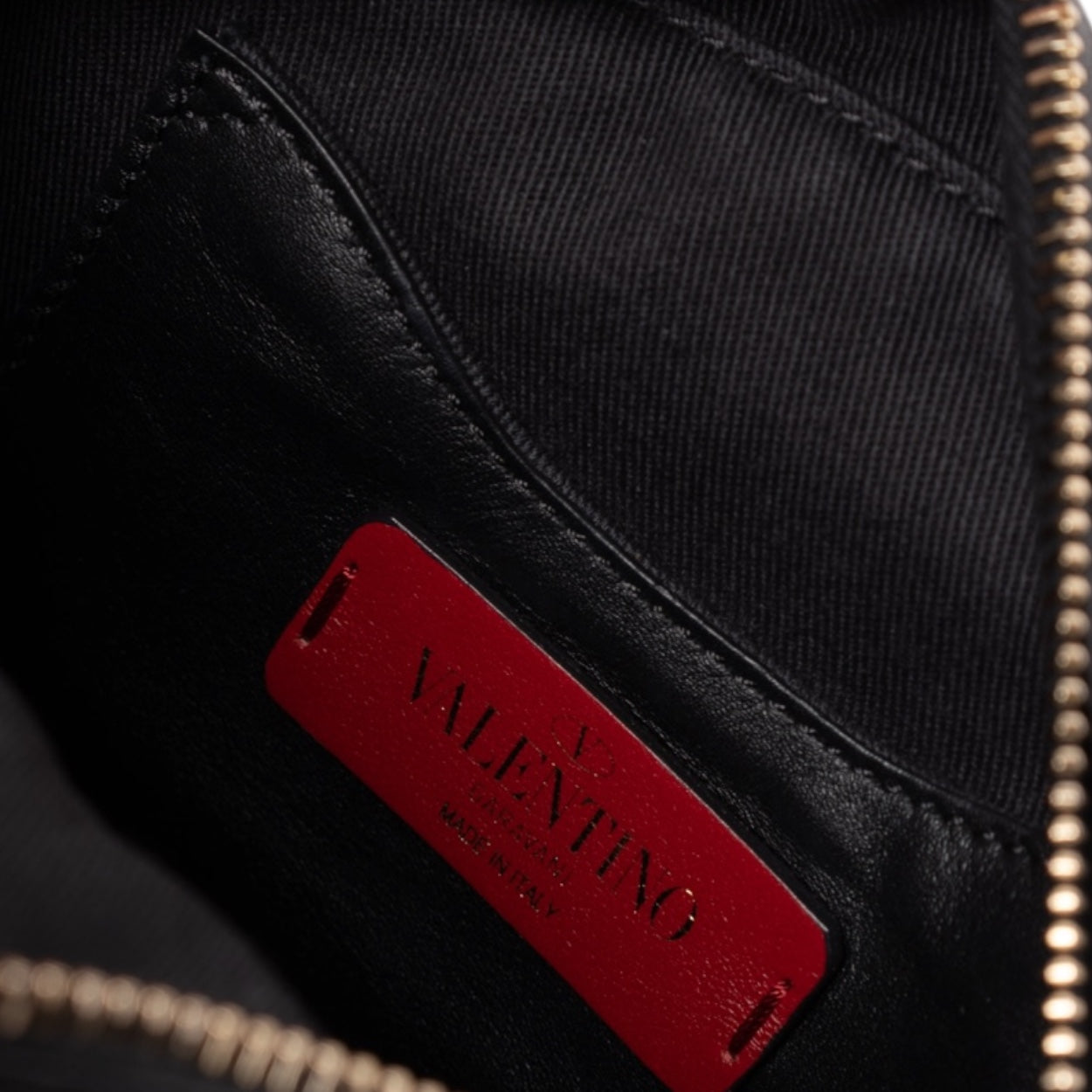 Authentic, Pre-owned Valentino VLTN Leather Crossbody Bag