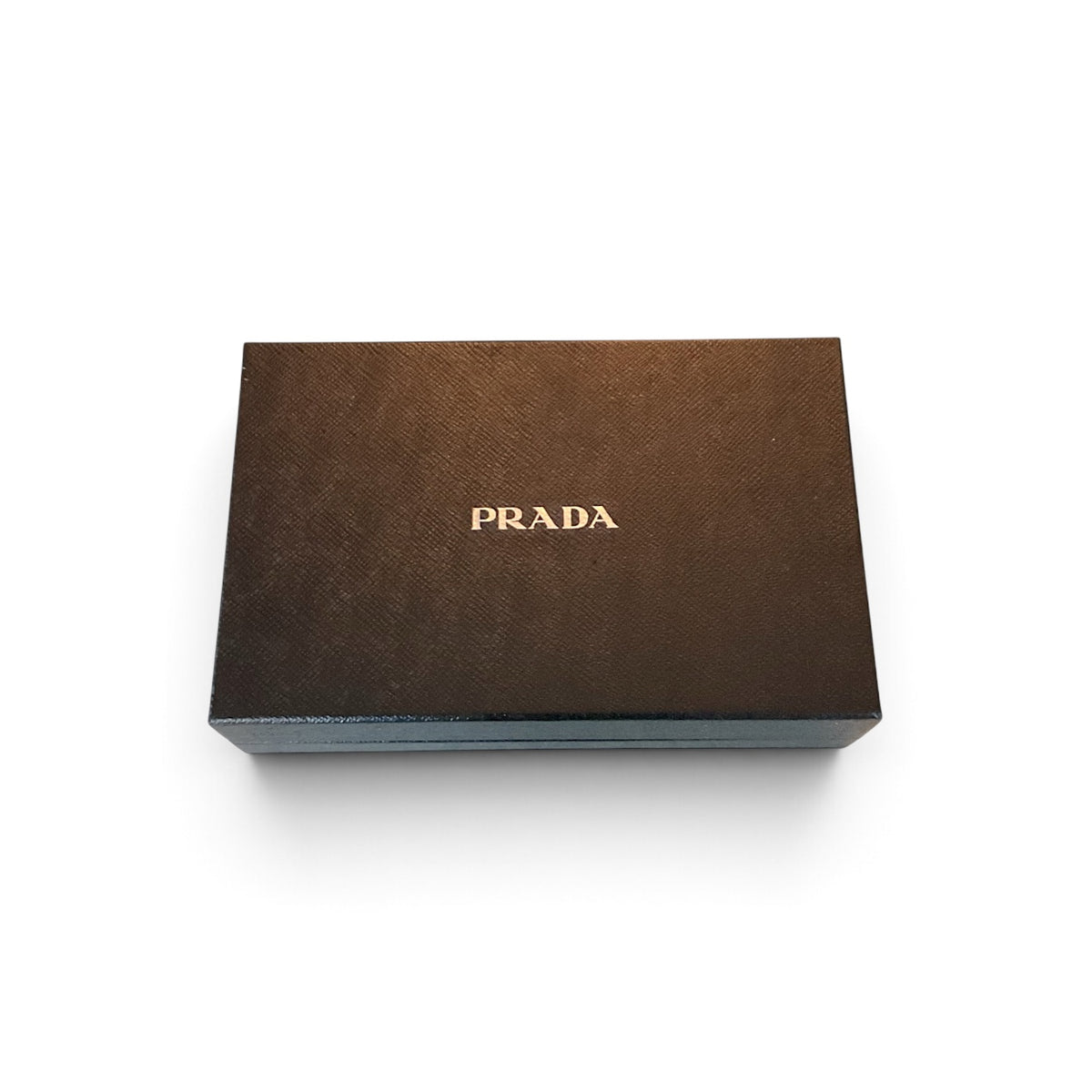 Pre-owned Prada Saffiano Flat Pouch Clutch, Black & White