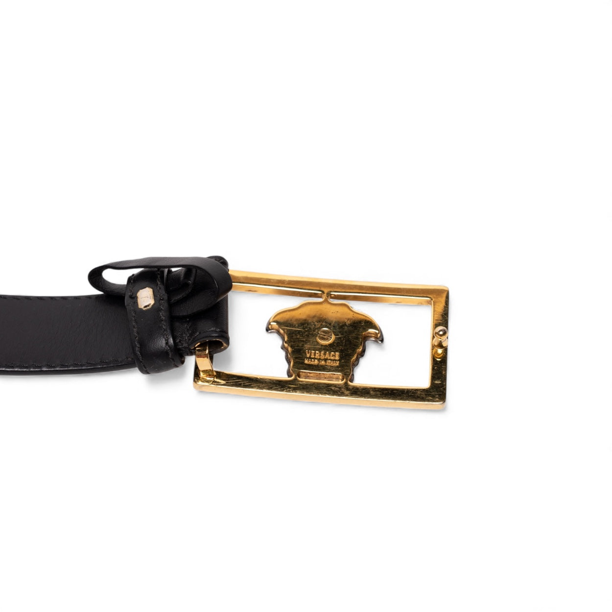 Versace La Medusa Zweifarbiger Gürtel, 100/40