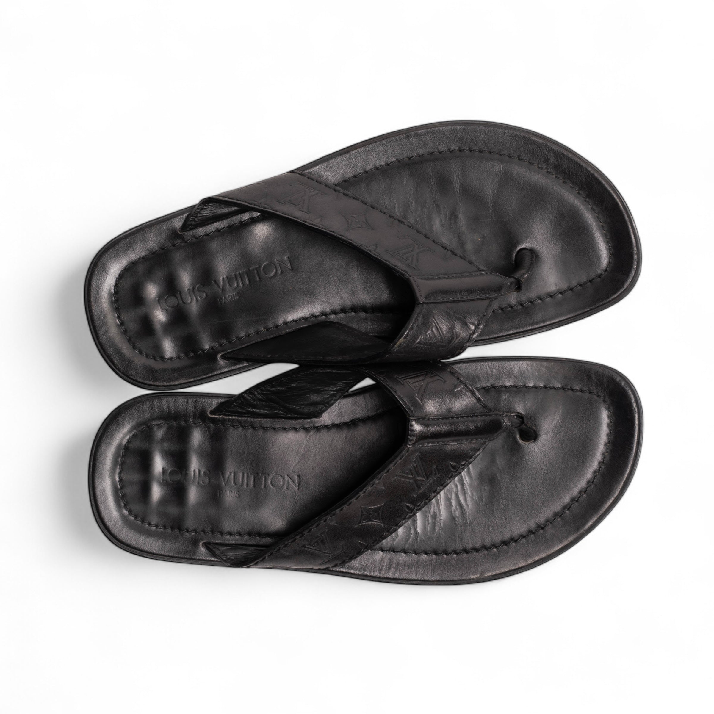 Sandalias de piel con monograma de Louis Vuitton para hombre