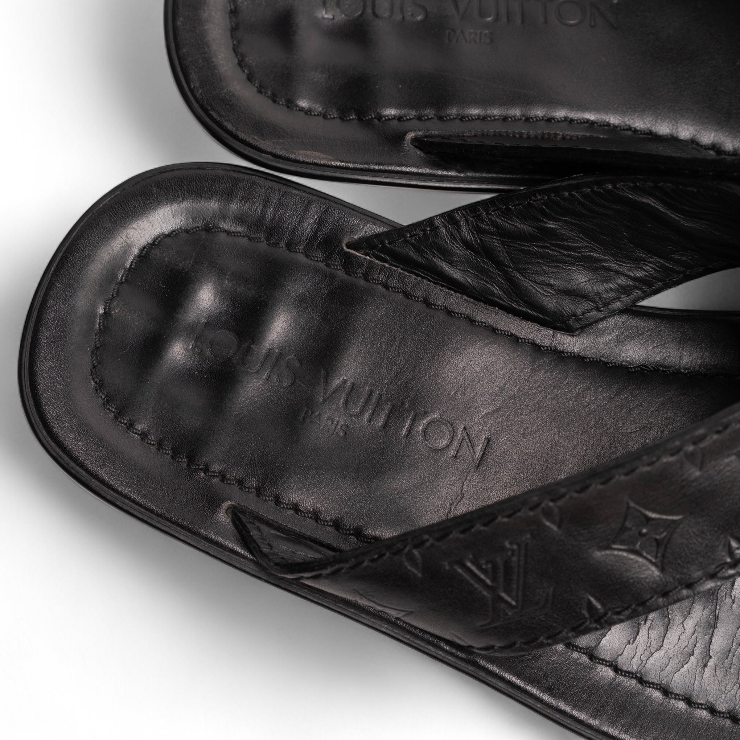 Sandalias de piel con monograma de Louis Vuitton para hombre
