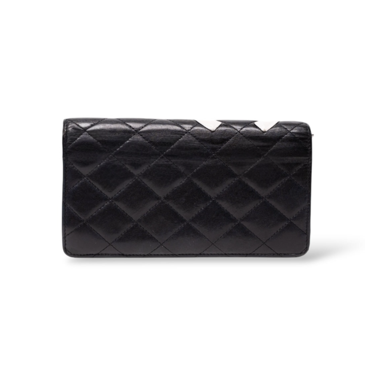 Chanel Cambon Yen Geldbörse, Schwarz