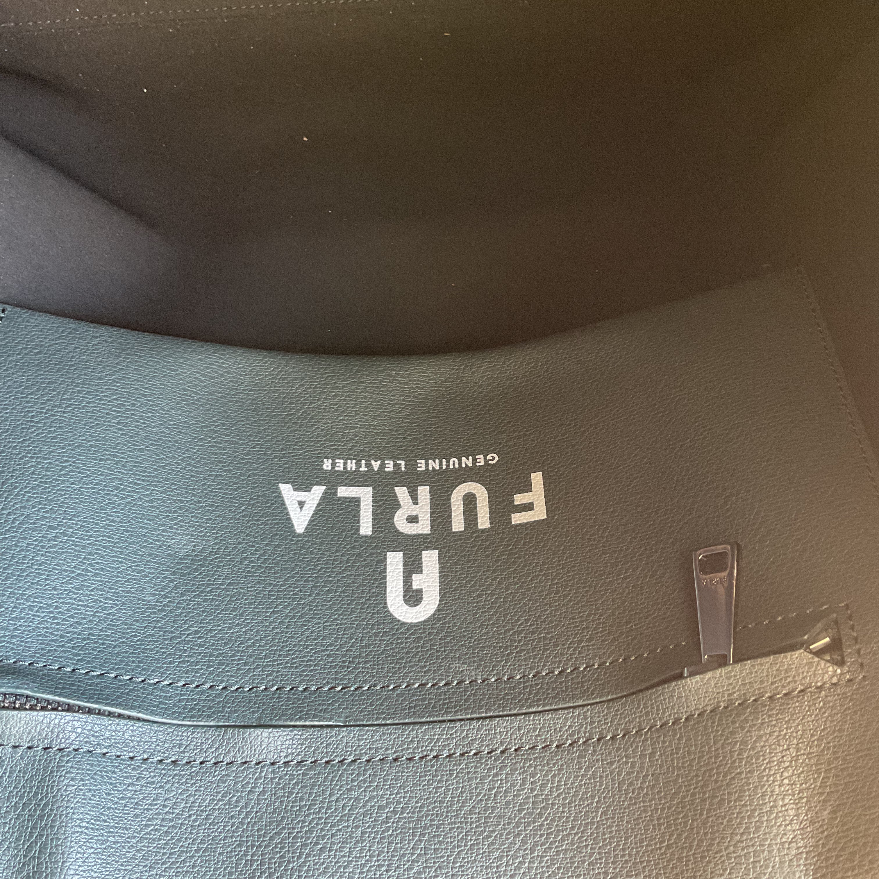 Furla Giove Leather Tote, Green