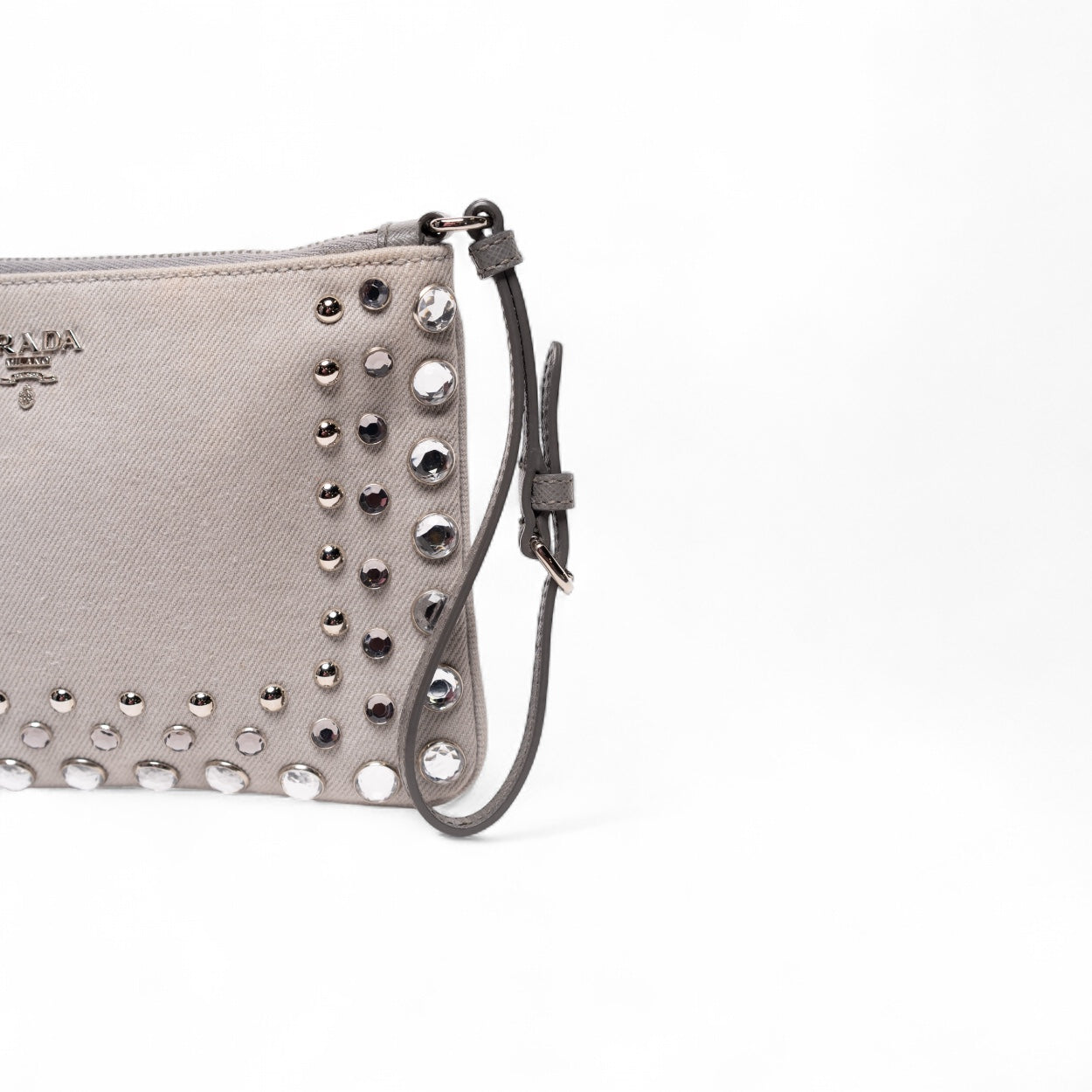 Bolso de mano/de mano de mezclilla Prada