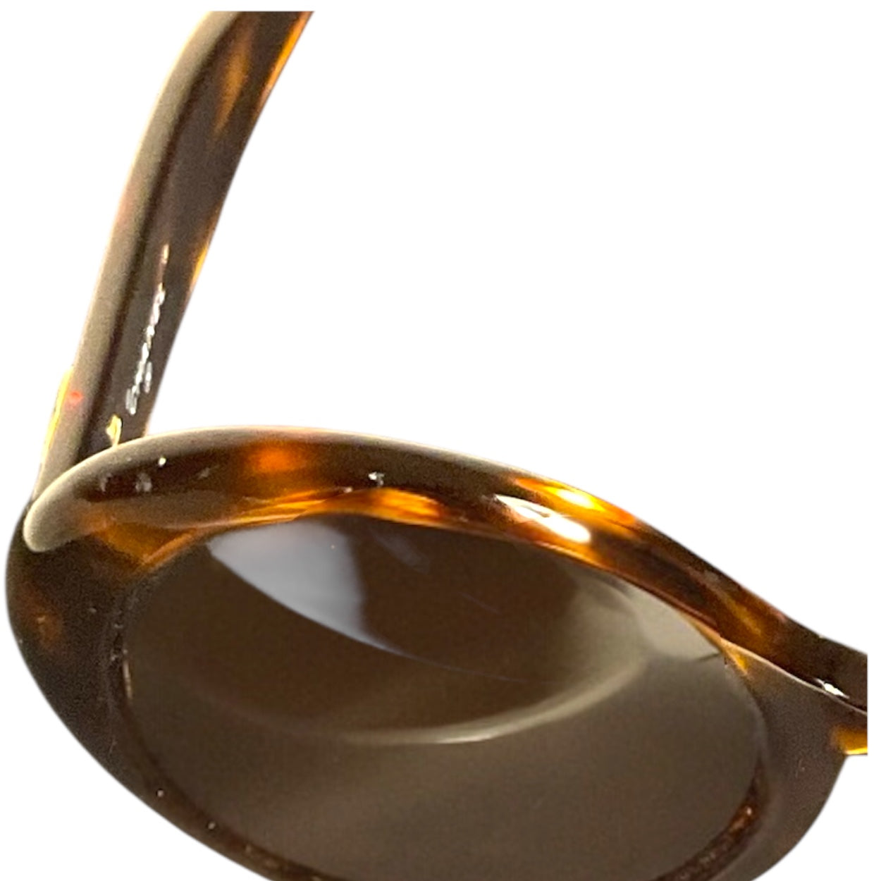 Authentic, Pre-owned Chanel Vintage Gold Tortoise Shell Sunglasses #0014 80